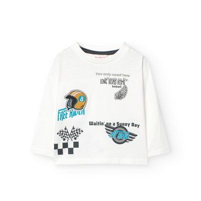 T-shirt en coton avec dessin devant BOBOLI