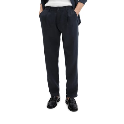 Pantalon en lin modèle Osby Jogger pleats avec ceinture élastique MARC O'POLO