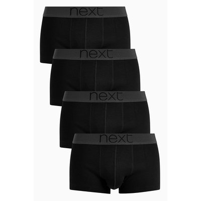 Boxers taille basse en pur coton, lot de 4 NEXT