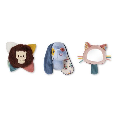 Set de 3 hochets sensoriels Jules le chien LILLIPUTIENS