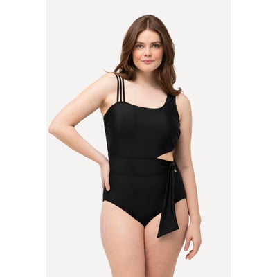 Maillot de bain color block. Bonnets souples ULLA POPKEN