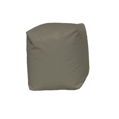 Pouf Cube Taupe HOME MAISON