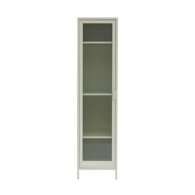 Vestiaire en acier et porte en verre cannelé PANTONE