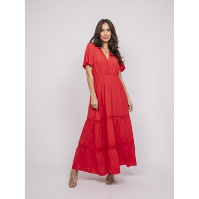 Robe Longue Avec Broderies Ireane DONA LISA
