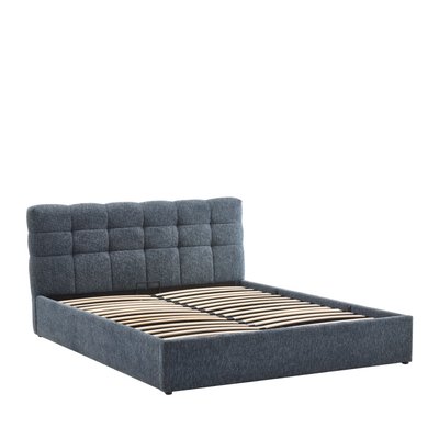 Lit coffre matelassé en tissu 160x200cm- ACARA DRAWER
