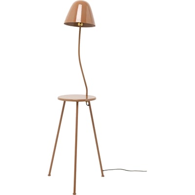 Lampadaire avec table d'appoint en acier KARE DESIGN