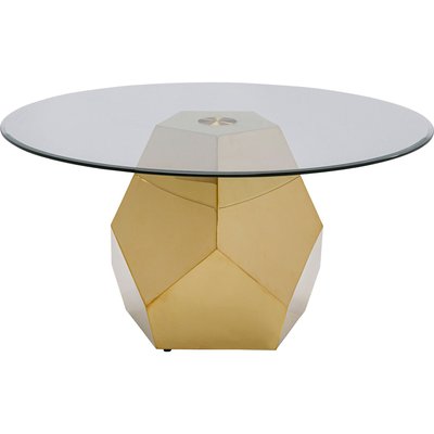 Table basse Ricchezza 90cm dorée KARE DESIGN