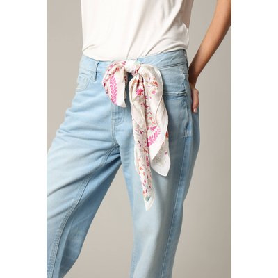 Foulard bohème en satin twill avec motifs cachemire SHANKTI DEELUXE