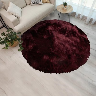 Tapis shaggy fait main motif uni  MALAIDROY UN AMOUR DE TAPIS