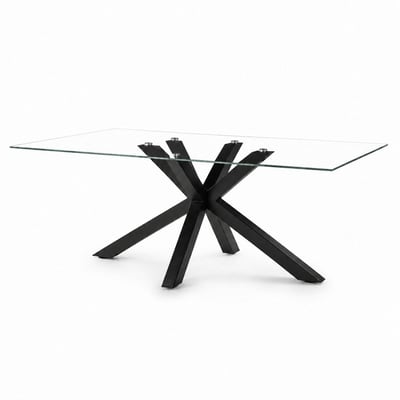 Table repas en verre 180 cm ALBA PIER IMPORT