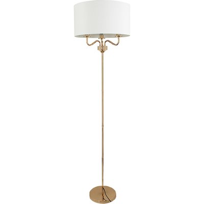 Lampadaire élégant en métal doré abat jour  raffiné RECOLLECTION
