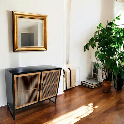 Buffet 2 portes encadrement noir ATELIER PIER IMPORT