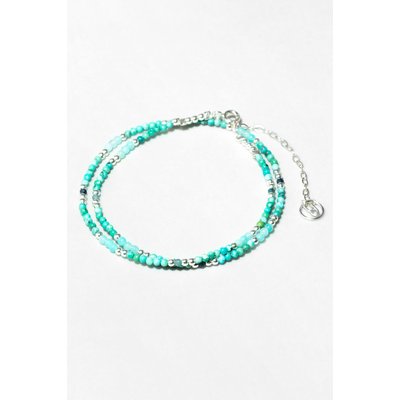 Bracelet-collier Queen - Argent Turquoise YAY PARIS