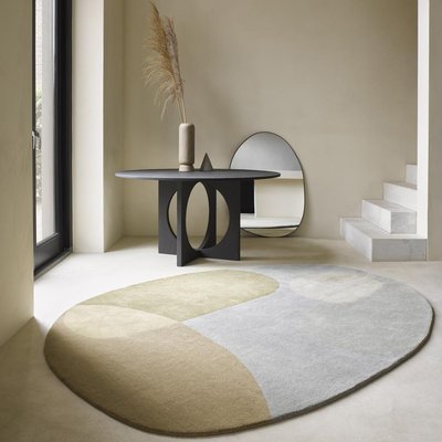 Tapis salon et chambre fait à la main en laine motif abstrait MILLER UN AMOUR DE TAPIS