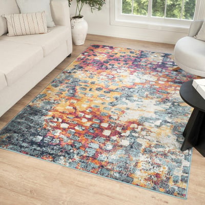 Tapis art abstrait - PF DESI Couleurs vives UN AMOUR DE TAPIS