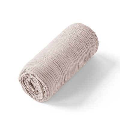 Lenzuolo con angoli per bambini in garza di cotone bio, Yafa AM.PM