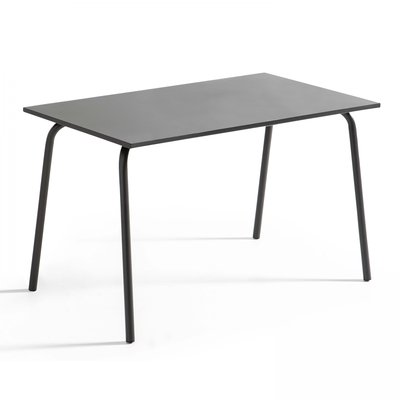 Table de jardin rectangle en métal, PALAVAS OVIALA