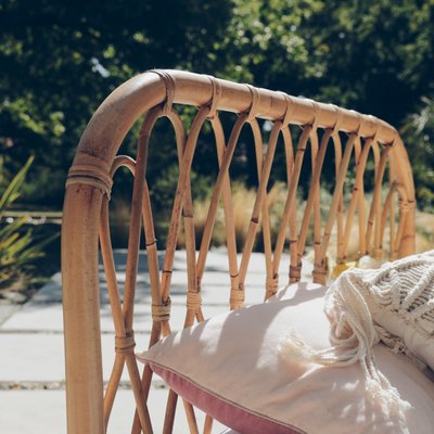 Lit-banquette en rotin naturel - JUNE SAUDARA COLLECTIONS