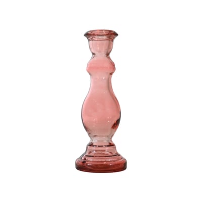 Bougeoir en verre recyclé h 20 cm MYSORE SENSEI MAISON