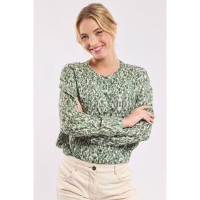 Blouse imprimée en lyocell et lin CAPUCINE BERMUDES