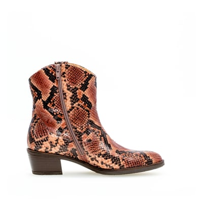 Bottines en cuir à talon façon block GABOR