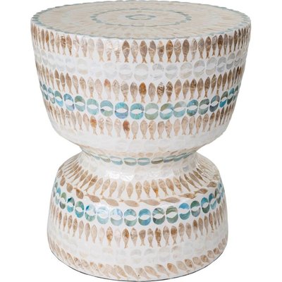 tabouret bois finition capiz style contemporain  et RECOLLECTION