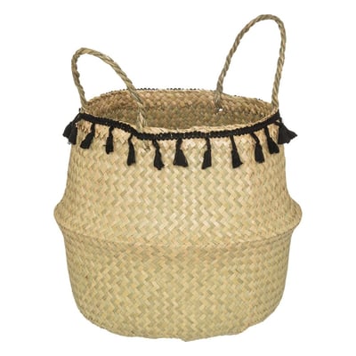 Panier Pliant Roseau Alina Noir D30 ATMOSPHERA
