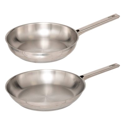 Lot de 2 poêles en inox 24 28 cm 5FIVE SIMPLY SMART