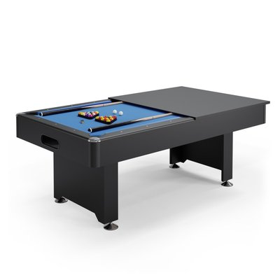 Table De Billard Américain convertible Table à dîner Bleu PLAY4FUN