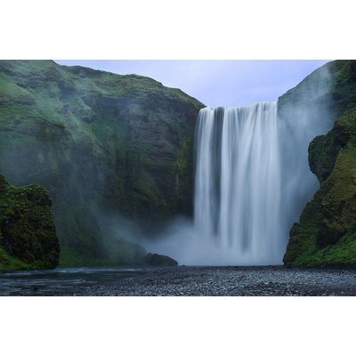 Tableau paysage cascade skogafoss islande HEXOA