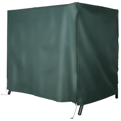 Housse de protection étanche balancelle de jardin polyester PVC vert OUTSUNNY