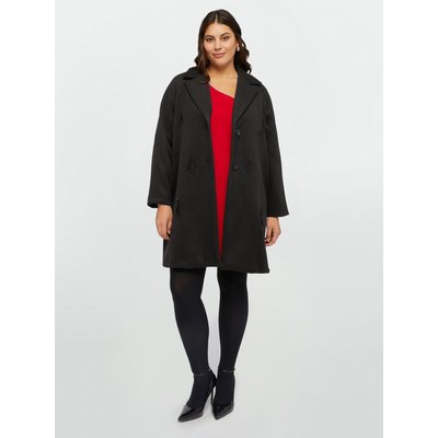 Manteau en tissu avec applications de fils et de perles sur le devant FIORELLA RUBINO
