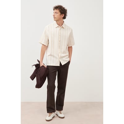 Chemise rayée manches courtes BONOBO