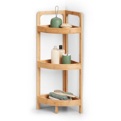Etagère d'angle bois bambou ZELLER PRESENT