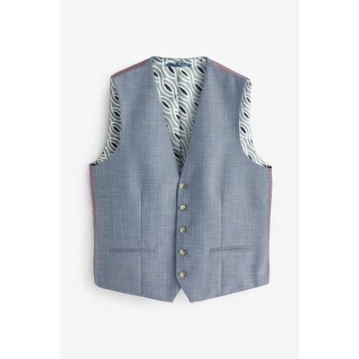 Gilet de costume texturé coupe classique NEXT