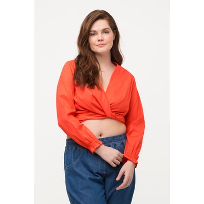 Blouse cache-cœur courte ULLA POPKEN