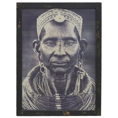 Tableau portait homme africain - Noir et blanc AUBRY GASPARD