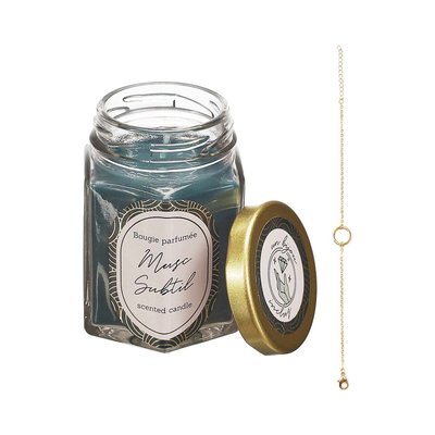 Bougie parfumée en bocal avec bijou surprise (Lot de 2) CMP