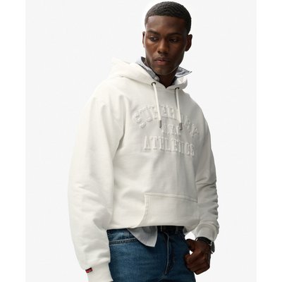 Sweat à capuche oversize avec texte en relief Athletic SUPERDRY