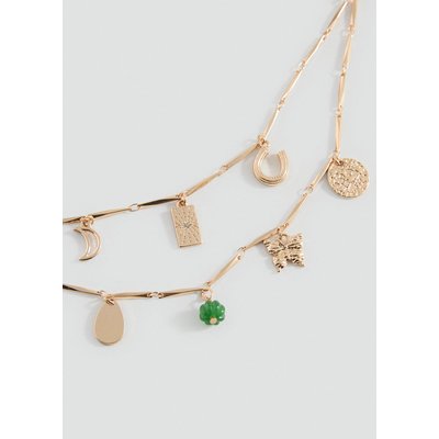 Lot 2 colliers pendentifs MANGO TEEN