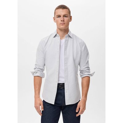 Chemise 100 % coton rayures bicolores MANGO MAN