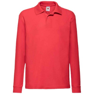 Polo manches longues FRUIT OF THE LOOM