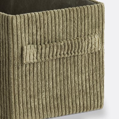 Cesto plegable, pana, Veloudo LA REDOUTE INTERIEURS