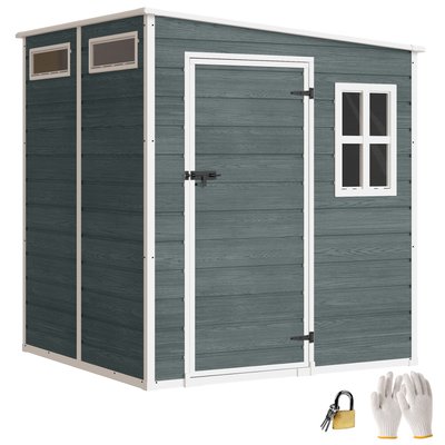 Abri de jardin PP Gris OUTSUNNY