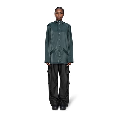 Veste imperméable à capuche, unisexe, MI-LONG JACKET RAINS