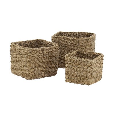 Série de 3 cache-pots en jonc naturel (Lot de 3) AUBRY GASPARD