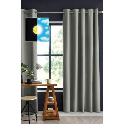 Rideau occultant polyester uni C DESIGN HOME TEXTILE