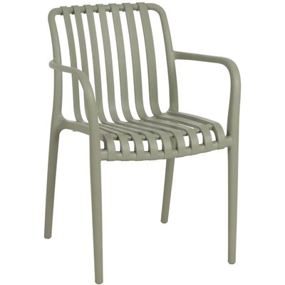 Fauteuil de jardin en polypropylène vert 56x57x81cm WADIGA