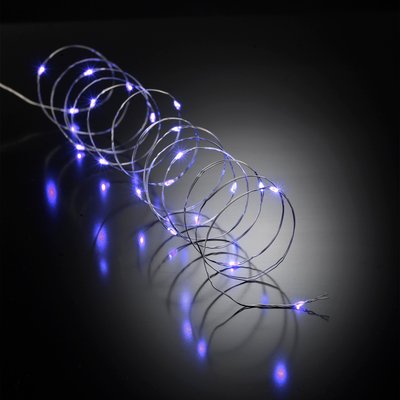 Guirlande interieur fil cuivre 20 led bleues DOUCEUR D'INTÉRIEUR