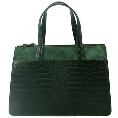 Sac à main en cuir italien façon croco et nubuck ASCOTT OH MY BAG